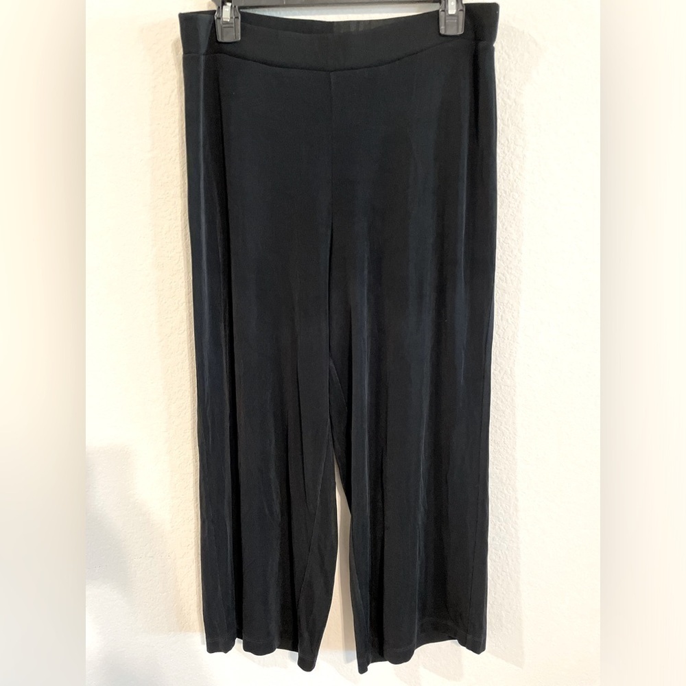 Choices Women’s Cropped Pants Large Black Spandex Blend Whimsigoth Loungewear